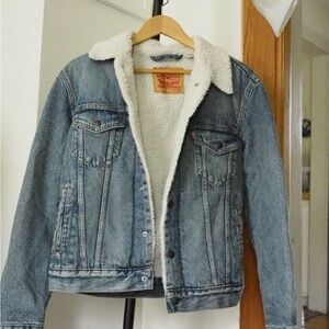 Levi's Denim Jacket with White Sherpa Lining